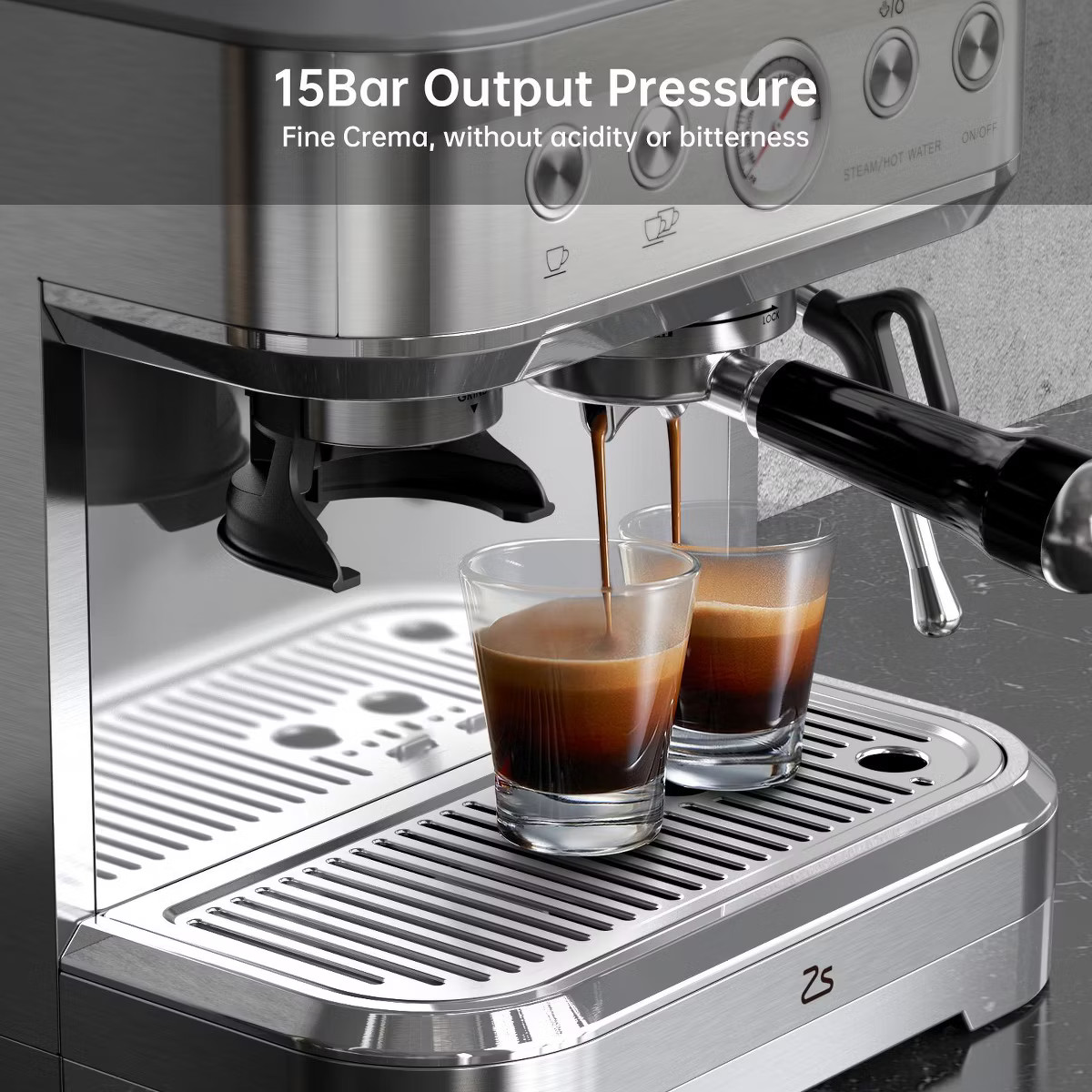 15 Bar Espresso Machine with Grinder and Milk Frother | Target