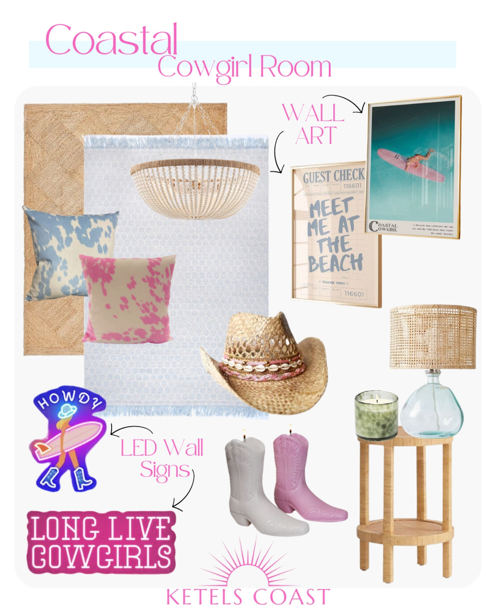 Coastal Cowgirl Room Inspo ✨

Coastal Bedroom / Tween Room / College Dorm Room / Kid Room / Teen Girl Room / Coastal Girl Room / Coastal Decor / Cowgirl / Cowgirl Hat / Coastal rugs / Rattan / Wall Decor / LED Wall Art / LED SIGN / Etsy Finds

#LTKFindsUnder100 #LTKHome #LTKStyleTip