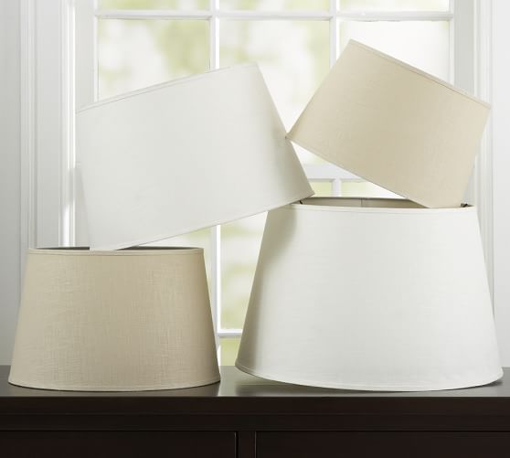 Linen Tapered Drum Lamp Shade | Pottery Barn US