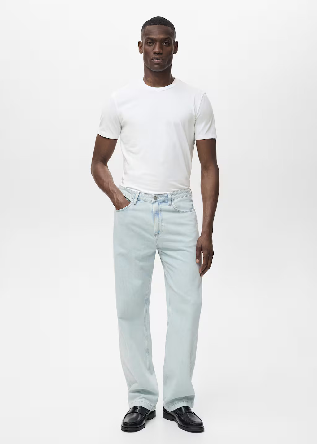 T-shirt coton stretch blanc - Homme - XXL - MANGO MAN | Mango EU