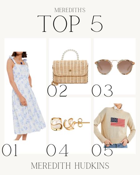Krewe, sunglasses, tuckernuck, 4th of July outfit, red white and blue outfit. American flag sweater, blue and white dress, lele sadoughi wicker purse, preppy, classic style, wedding guest dress, meredith hudkins 

#LTKFindsUnder50 #LTKStyleTip #LTKSaleAlert