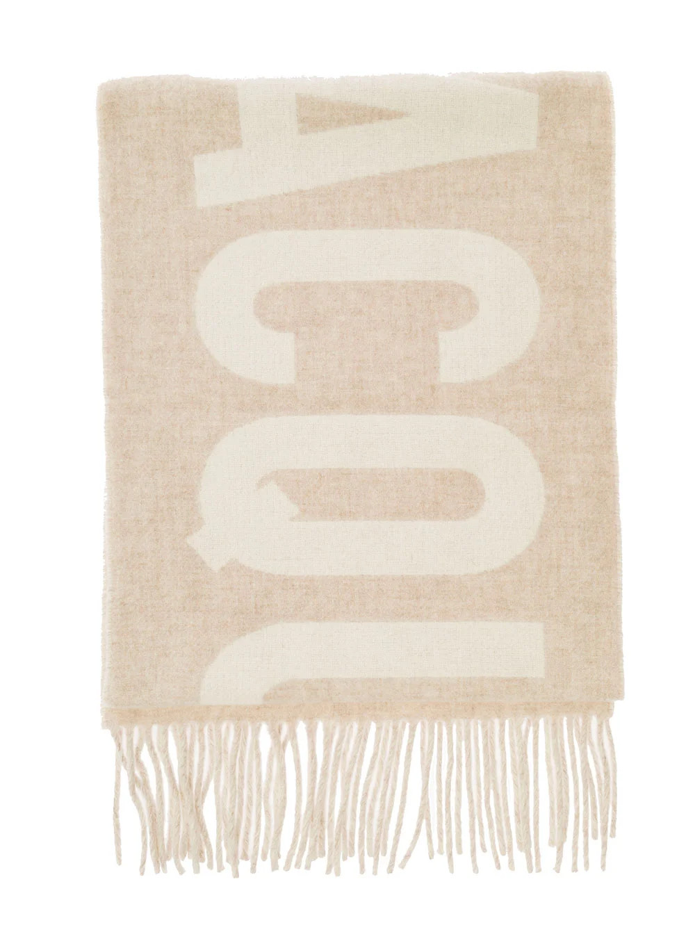 Jacquemus Logo Jacquard Fringed Edge Scarf | Cettire Global