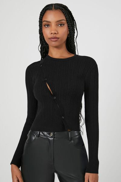 Ribbed Knit Button Sweater | Forever 21