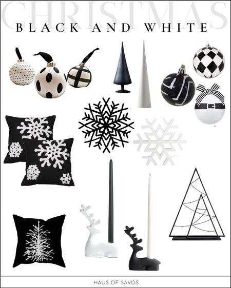 Black & White Christmas Decor

snowflake decor, Christmas tree, black and white ornaments, modern Christmas, minimalist, Christmas pillows, candle holder, black taper candle, Christmas decor inspo, holiday decor ideas 

#christmas #christmasdecor #blackandwhitechristmas #modernchristmasdecor 

#LTKHoliday #LTKstyletip #LTKhome