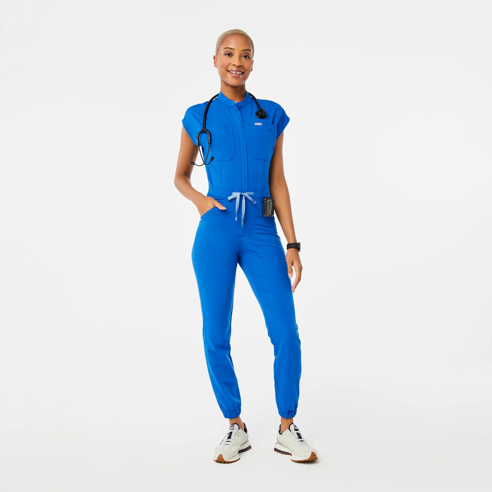 Women’s Rafaela Cargo ScrubJumpsuit™ - Royal Blue · FIGS | FIGS