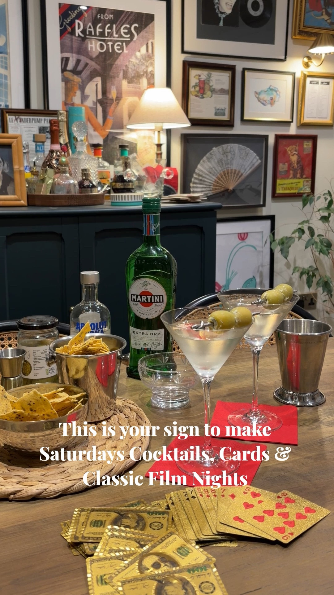 This is your sign to make Saturdays, Cocktails, Cards and Classic Movie Nights 🍸🃏🎥 

#LTKuk #LTKhome #LTKdatenight