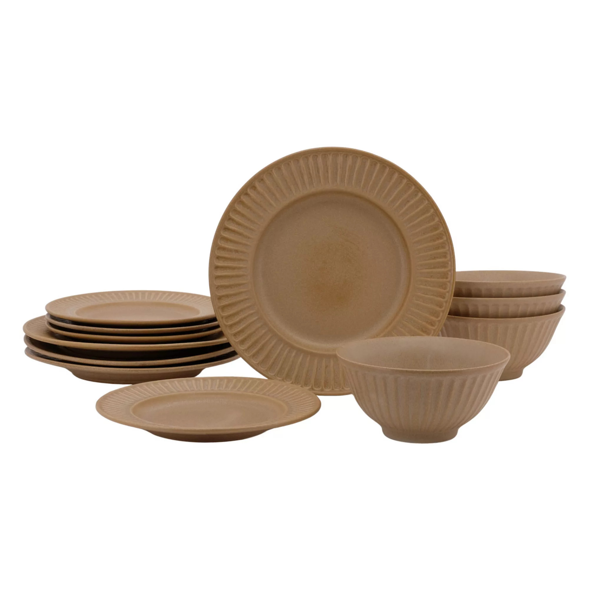 Mingle & Co. Fluted Rim 12-pc. Dinnerware Set | Kohl's