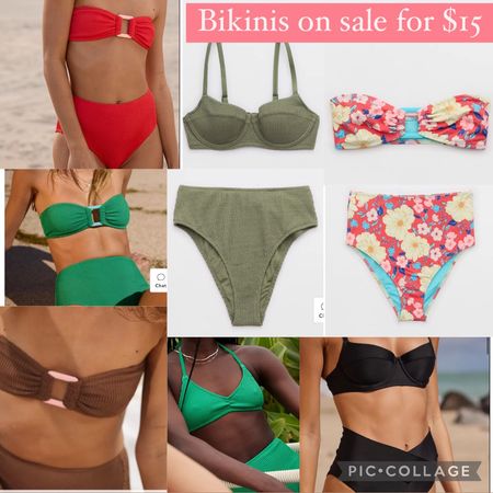 Bikinis from American Eagle on sale for $15, swimsuits, bikini, beach, vacation, swim, spring break, bathing suit 

#LTKswim #LTKfindsunder50 #LTKsalealert