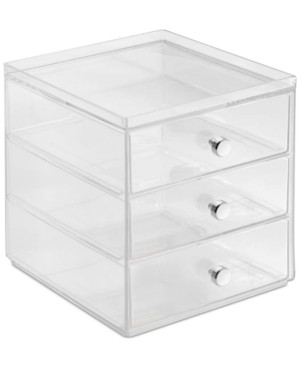 Interdesign 3-Drawer Makeup Organizer, Clear | Macys (US)