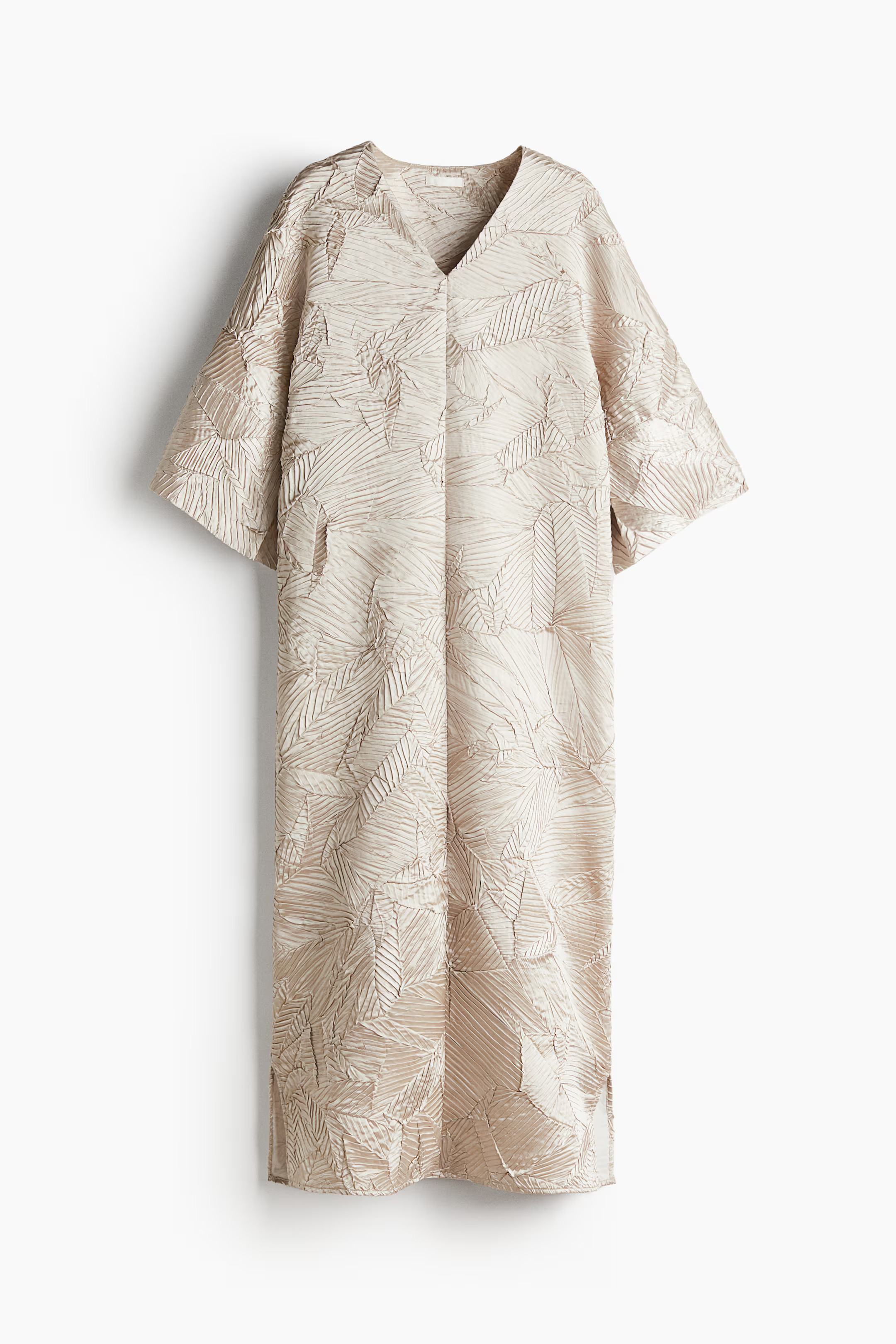 Crinkled satin kaftan dress | H&M (UK, MY, IN, SG, PH, TW, HK)
