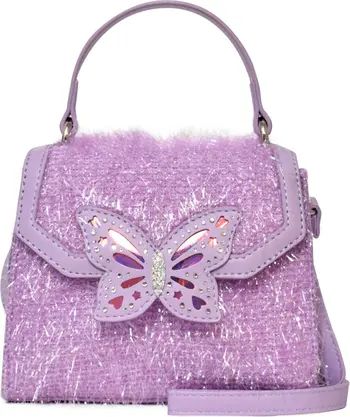Kids' Tinsel Butterfly Top Handle Crossbody Bag | Nordstrom