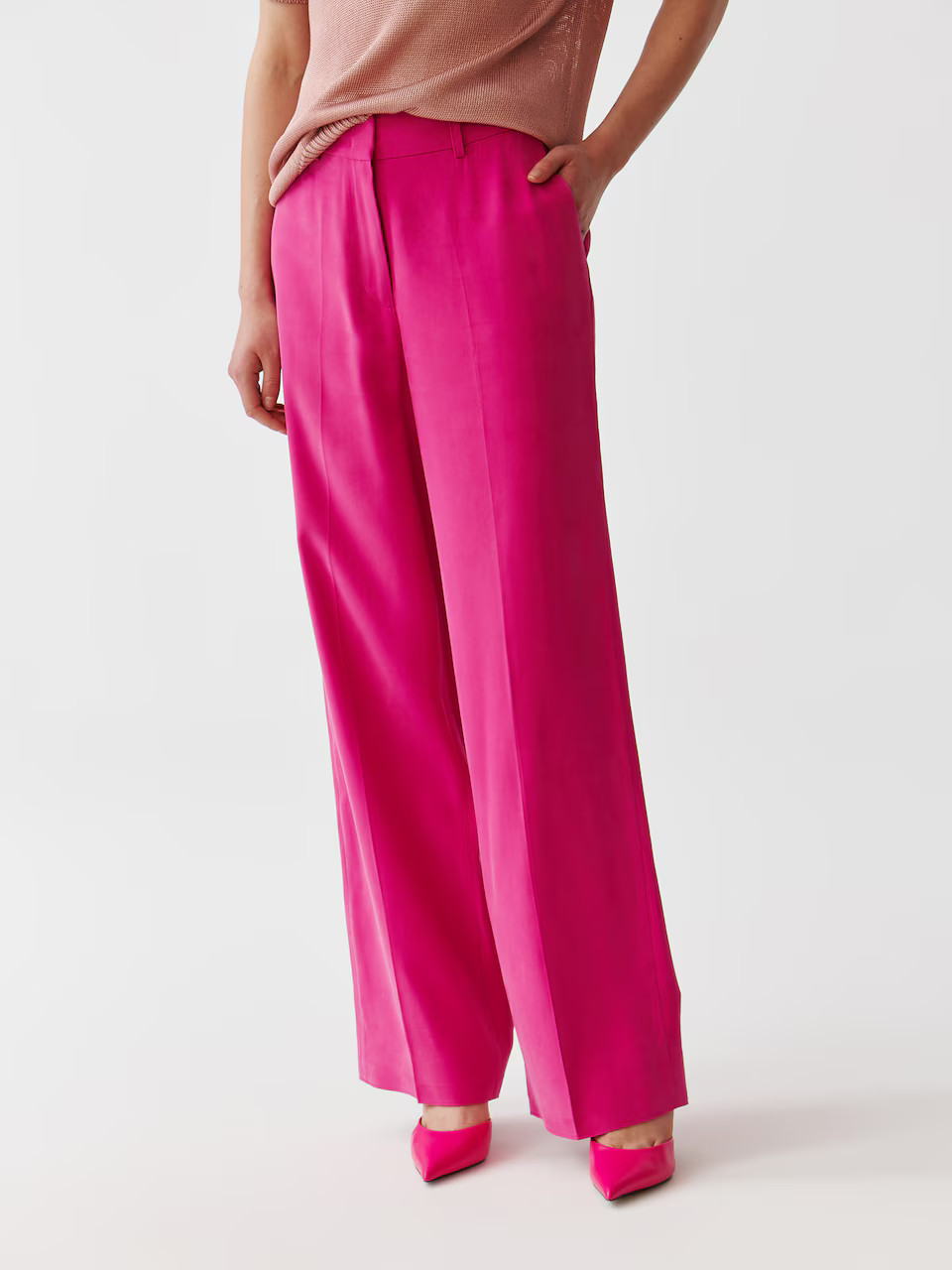 TATUUM Wide leg Broek 'MASDA 2' in Fuchsia | ABOUT YOU | ABOUT YOU NL