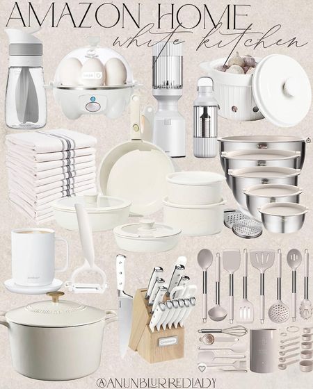 Aesthetic and functional amazon white kitchen finds and decor pieces! Highly rated and recommended kitchen favorites. #Founditonamazon #amazonhome #inspire #creatorfavorites2023 amazon home finds, amazon home kitchen favorites, kitchen top sellers, neutral kitchen 

#LTKHome #LTKFindsUnder50 #LTKFindsUnder100