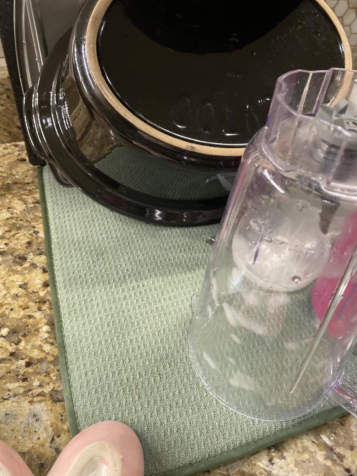 S&T INC. Dish Drying Mat XL, 18” x 24”, Absorbent Microfiber Kitchen Counter Mat, Dish Drying... | Amazon (US)