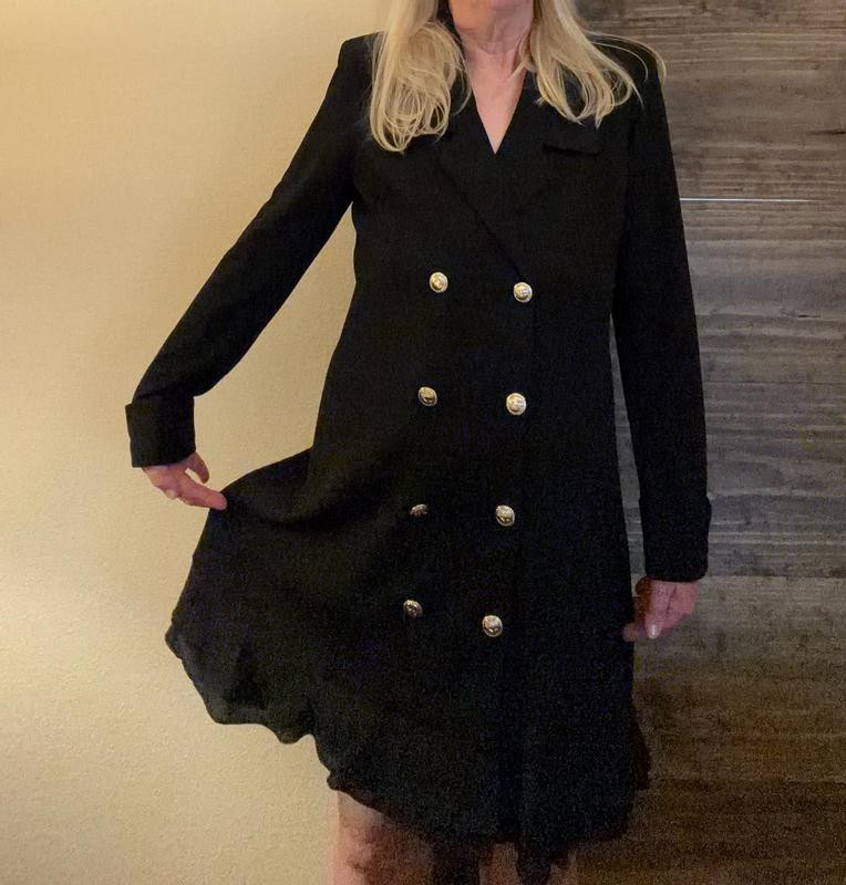 Women's Chiffon-Hem Blazer Dress | Macy's
