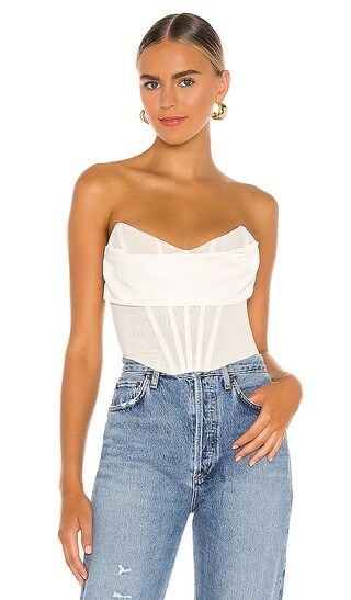 Hailee Bustier Top in Ivory | Revolve Clothing (Global)