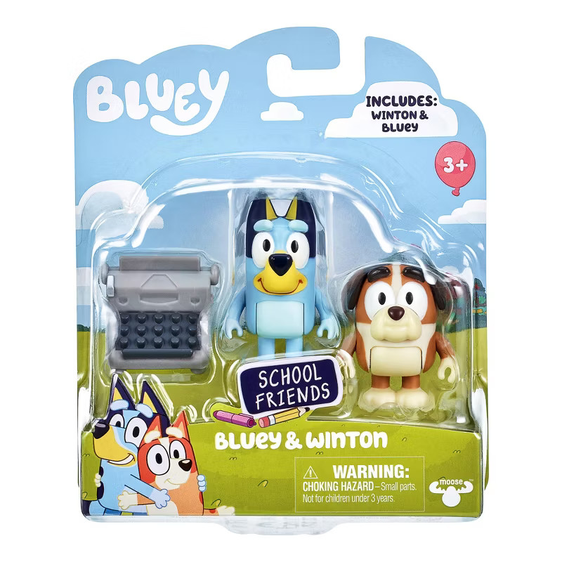 Bluey School Friends Bluey & Winton Figures 2pk | Target