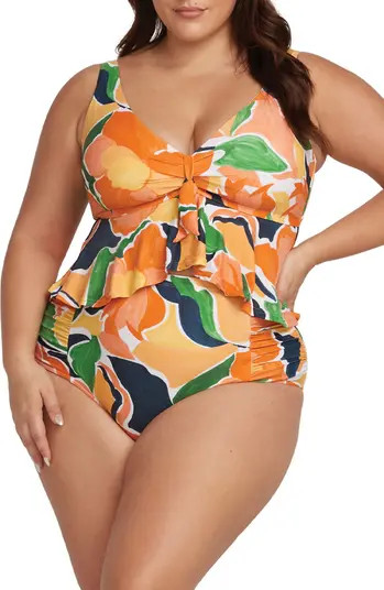 De L'Hortus Chagall Peplum Bikini Top | Nordstrom