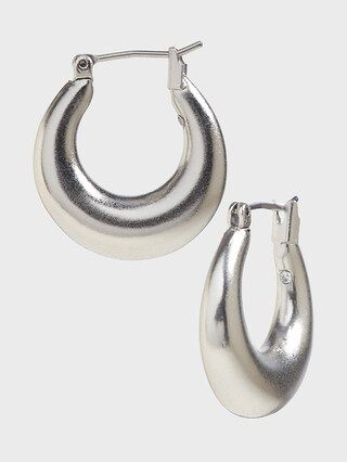 Metal Dome Hoop Earrings | Banana Republic Factory
