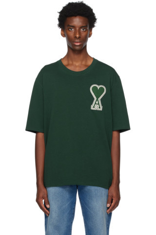 SSENSE Exclusive Green Ami de Cœur T-Shirt | SSENSE