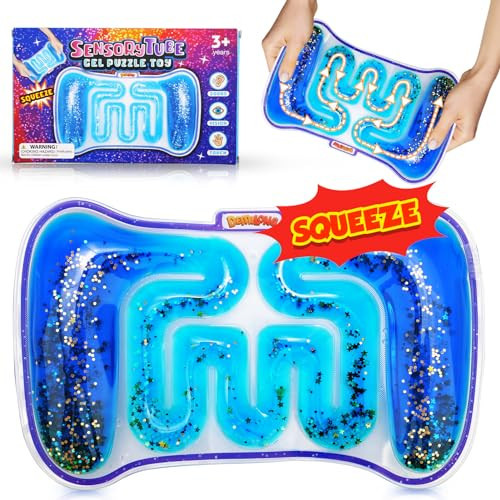 Squishy Sensory Toys for Kids - Fidget Sensory Toys for Autism Special Needs, Squeeze Toys with Filled Goo Glitter for Calming Down Classroom - Prizes for Kids Classroom | Amazon (US)