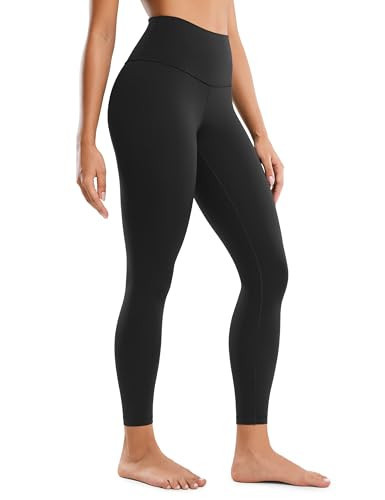 CRZ YOGA Butterluxe Yoga Leggings 25" - High Waisted Buttery Soft Womens Workout Lounge Pants Black Small | Amazon (US)