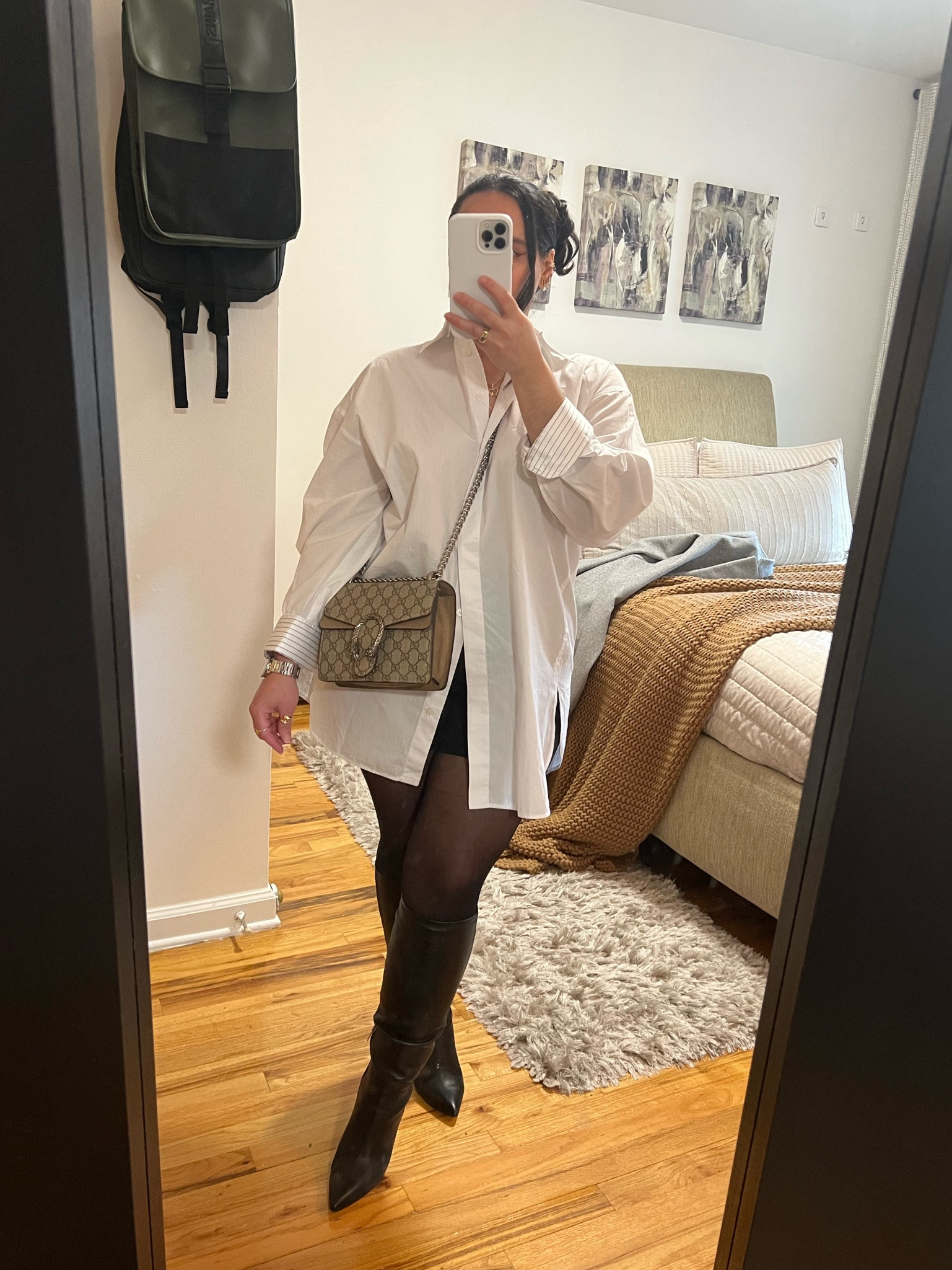 Dinner plans but make it comfy. 
1. Zara Oversized Shirt:
8493/255 (Sold-Out)
2. Sheertex Super Sheer Leggings
(sheertex.com)
3. Dior Petit CD Earrings

#midsizefashion#curvyfashion#oversizedbuttondown

#LTKmidsize #LTKfindsunder50 #LTKstyletip