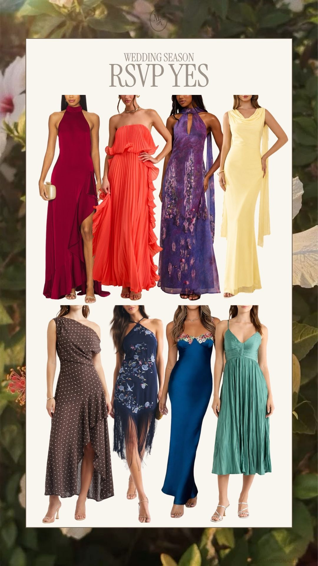 formal wedding guest, cocktail, midsize, red dress, strapless dress, special occasion, yellow dress, weddings, ruffle, floral, halter, silk, green, fringe, short dress, midi

#LTKOver40 #LTKMidsize #LTKWedding