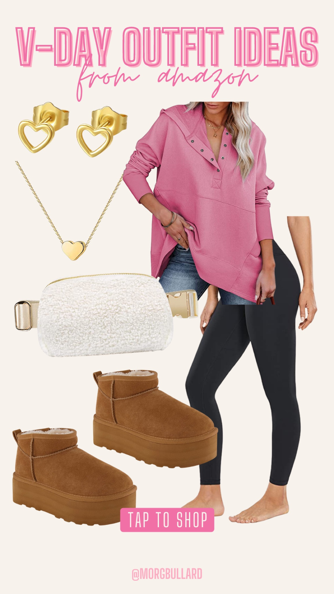 Pullover TTS - M & Ugg platform lookalike TTS! 
Valentines Day Outfit Ideas | Vday Outfit Ideas | Pink Pullover | Lululemon Look for Less 

#LTKstyletip #LTKunder50 #LTKSeasonal