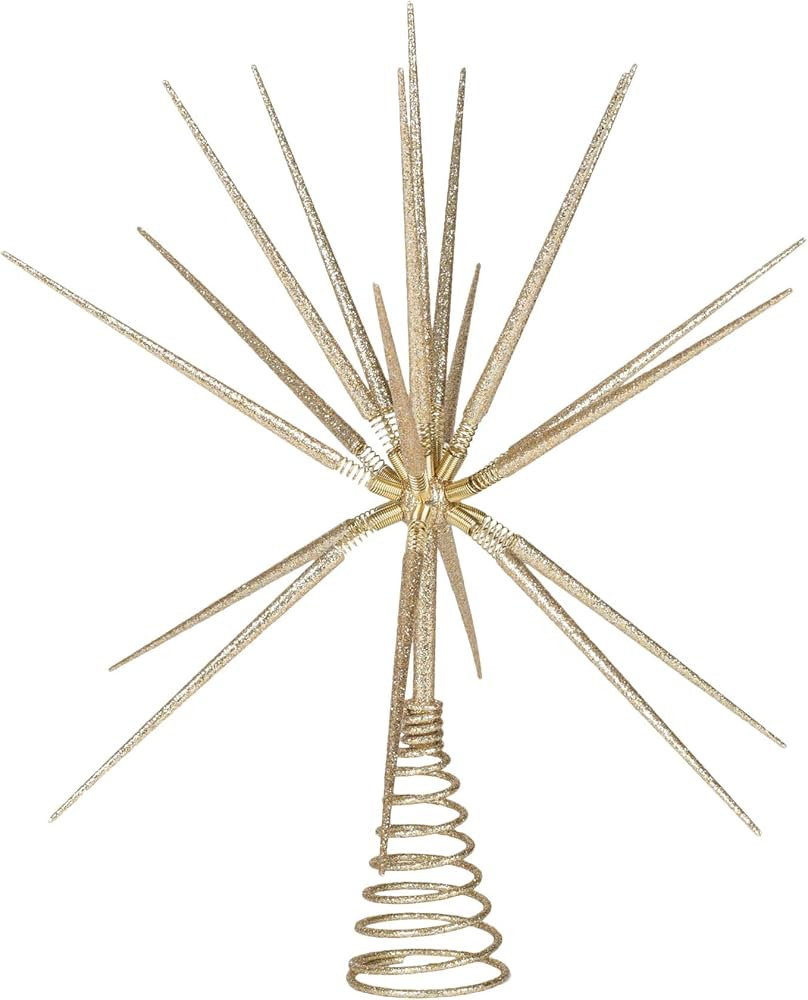 Roman 133174 Gold Burst Tree Topper Spikes on Spring, 15 inch | Amazon (US)