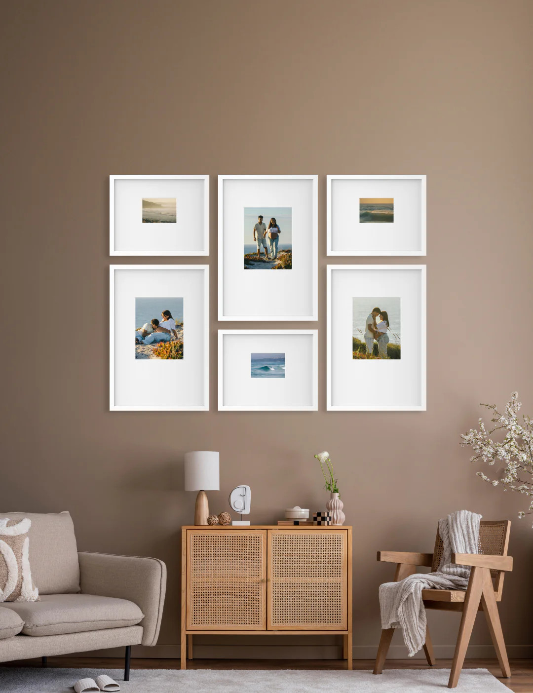 Bricklay Gallery Wall - Natural Wood Picture Frame Set - by Bobby Berk | Frameology