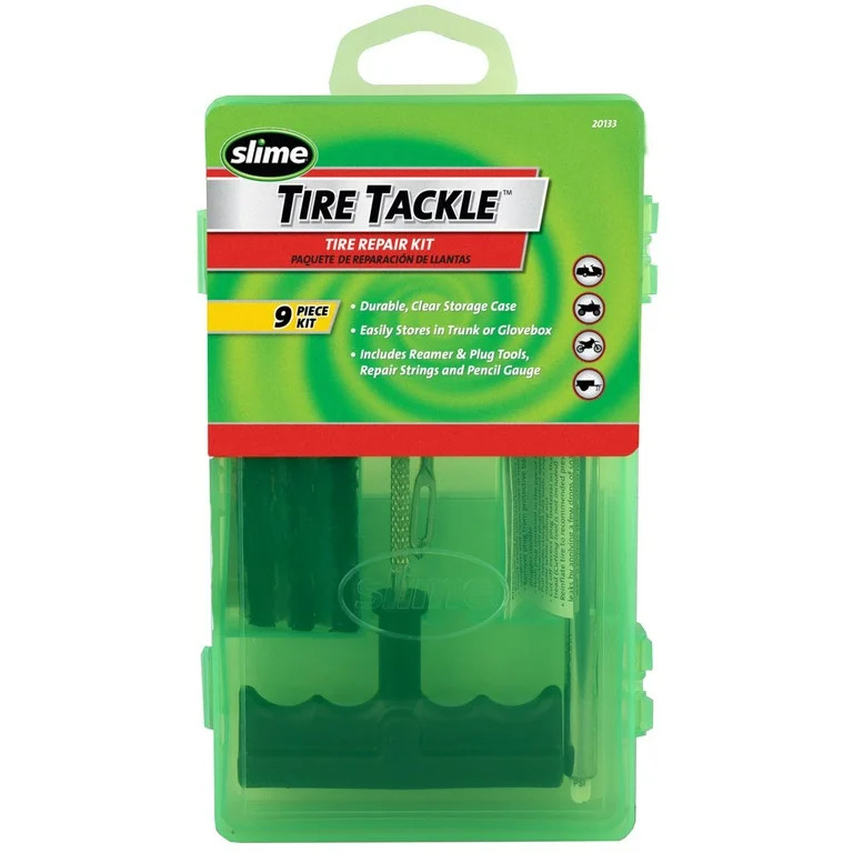 Slime T-Handle Tire Tackle Kit for Flat Tire Repair, 9pc - 20133 | Walmart (US)