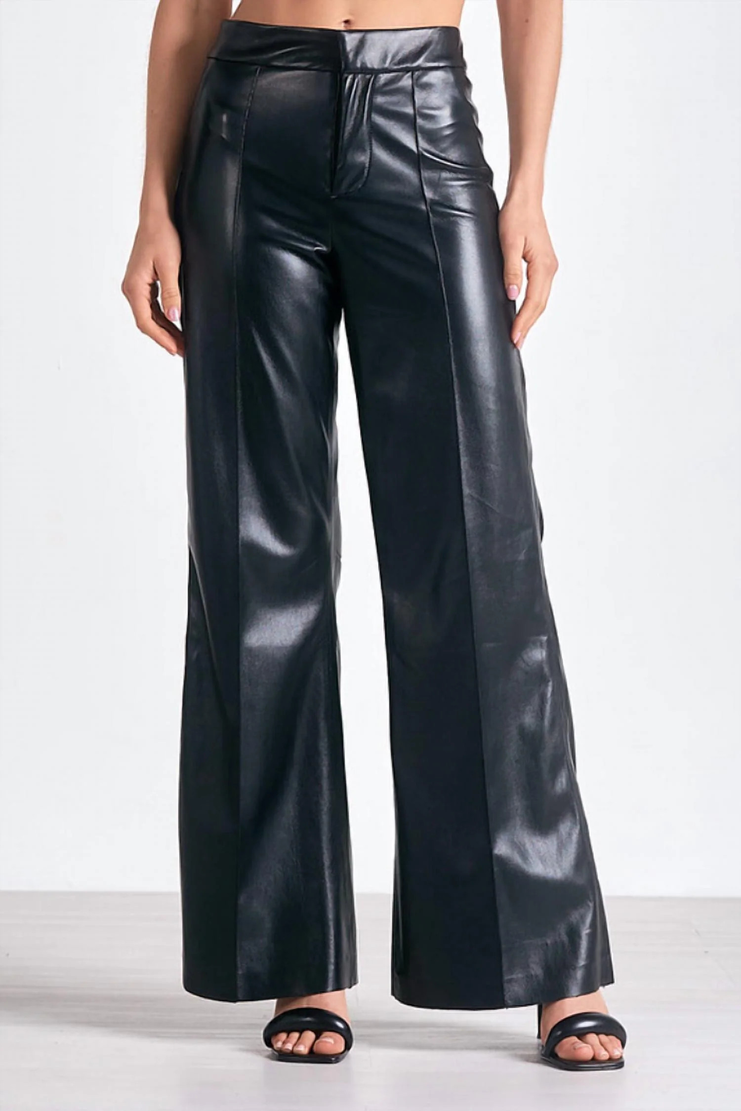 Charlize Wide Leg Pants In Black | Shop Simon