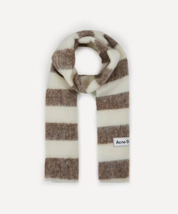 Stripe Wool-Blend Scarf | Liberty London (UK)