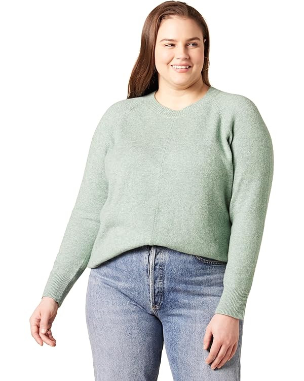 Amazon Essentials Womens Regular-Fit Soft Touch Long-Sleeve Crewneck Sweater | Amazon (US)