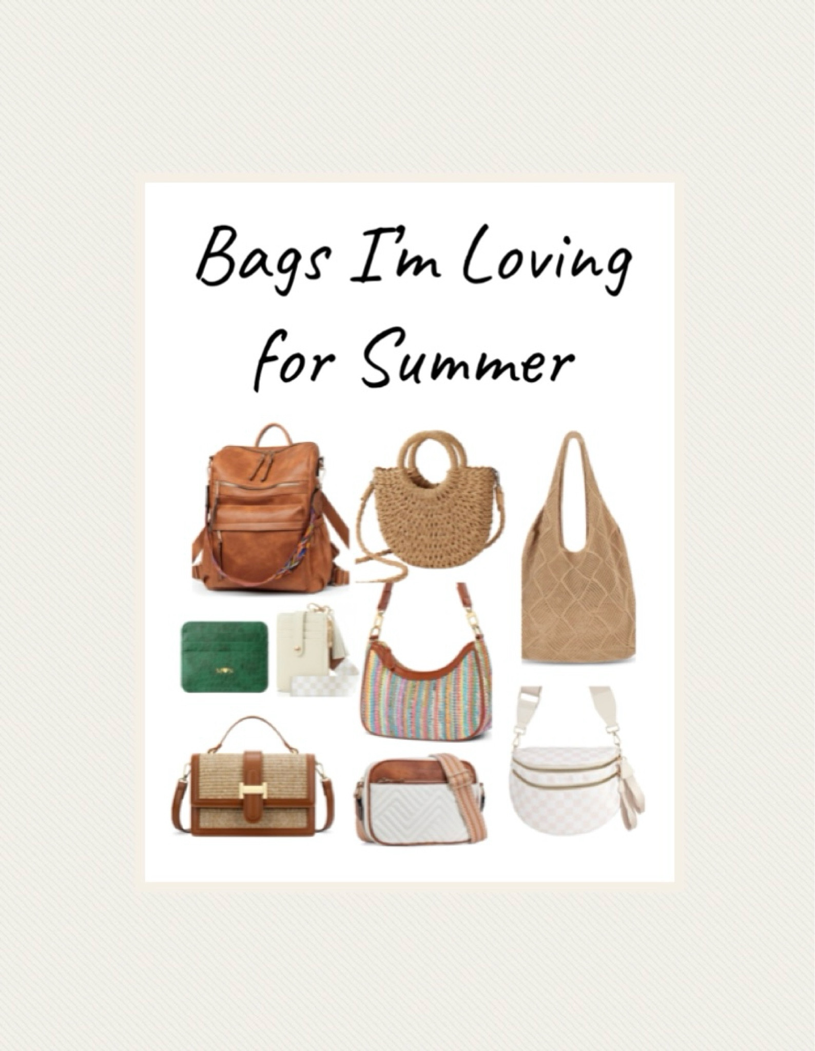 Bags I’m loving for summer 👜

#summer #bags 

#LTKSeasonal