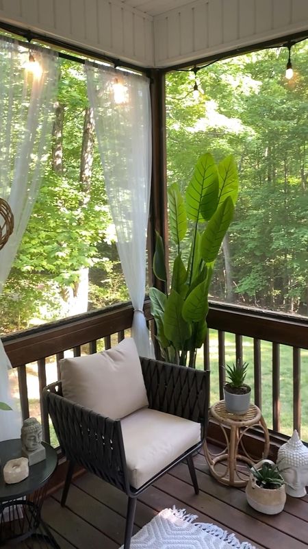 Getting my outdoor space ready for the warmer weather! Loving my boho screened in porch patio space, it’s so simple yet peaceful!

Outdoor decor | patio refresh | screened in porch | boho decor | summer vibes 

#LTKSeasonal #LTKHome #LTKSaleAlert
