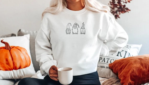 Gnomes Sweatshirt, Christmas Sweater, Merry Christmas Holiday Sweatshirt, Santa Sweatshirt, Xmas ... | Etsy (US)