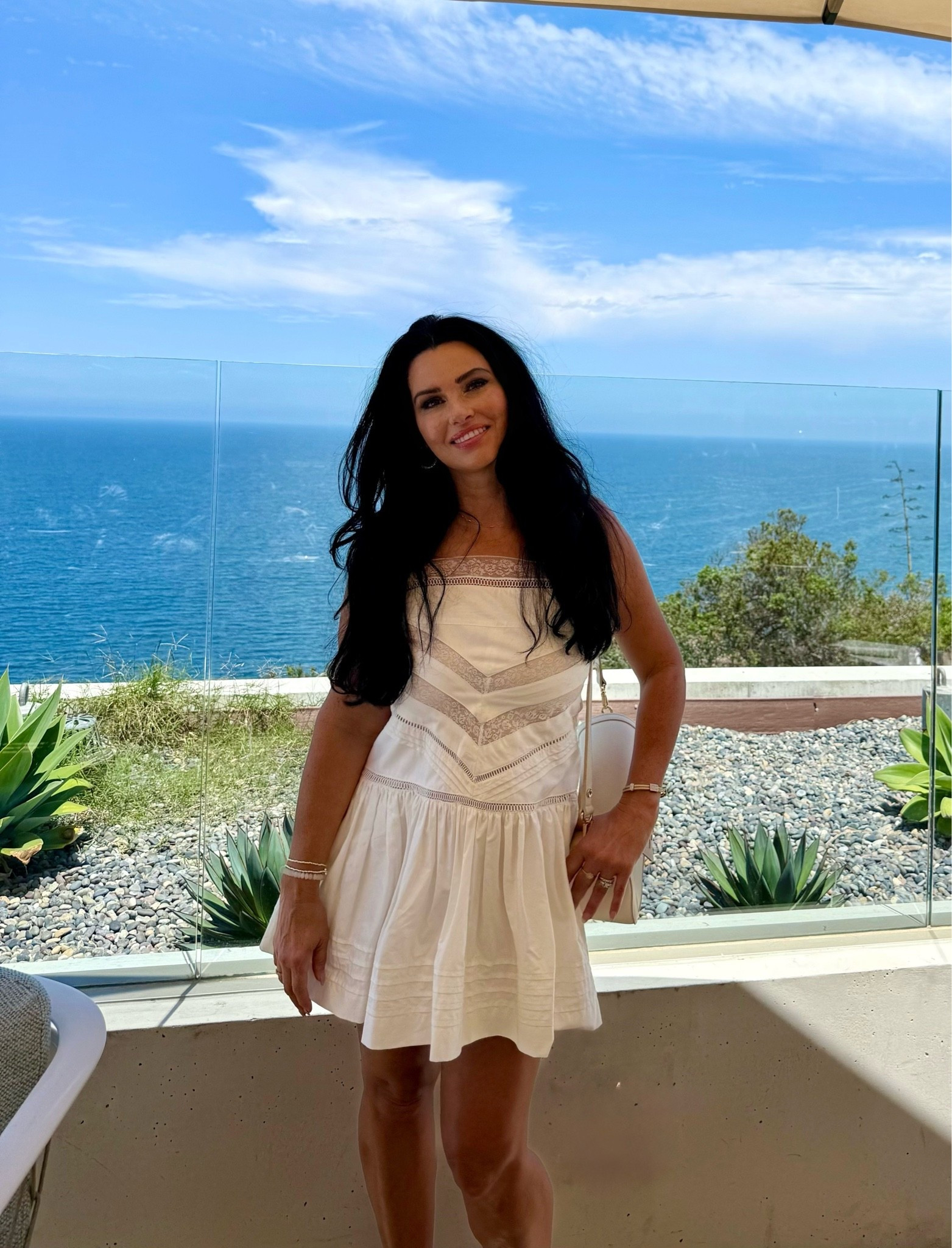 Summer Dress Time! 🌴

Time to stock up on cute summer dresses for beach vacays, lunches out, and fun date nights.

I paired this white mini dress with a cute tan purse, a gold heart necklace, and tan heels.

#beachvacationoutfits #vacationoutfitsbeach #blacksunglasses
#marneystidbits #khakidress

#LTKootd #LTKvlog #LTKSaleAlert