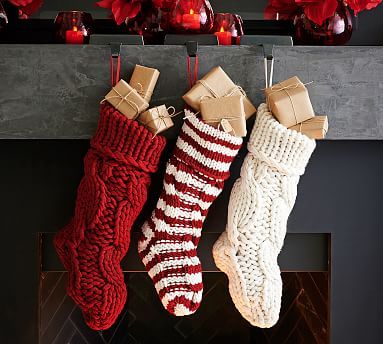 Colossal Knit Stockings | Pottery Barn (US)