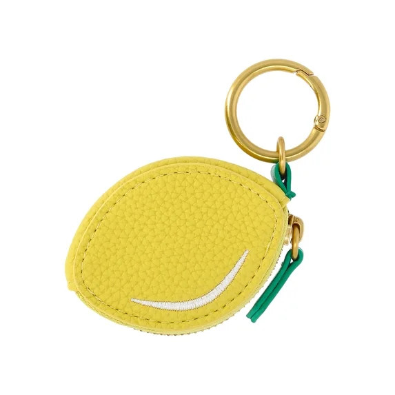 Free Assembly Women's Lemon Coin Pouch Handbag Charm with Gold O-ring | Walmart (US)