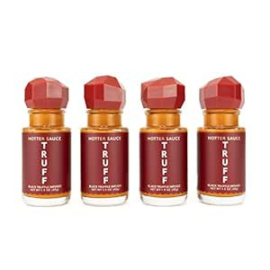 TRUFF Hotter Sauce 4-Pack Mini Set, Portable Travel Bottles of Gourmet Hot Sauce, Black Truffle a... | Amazon (US)