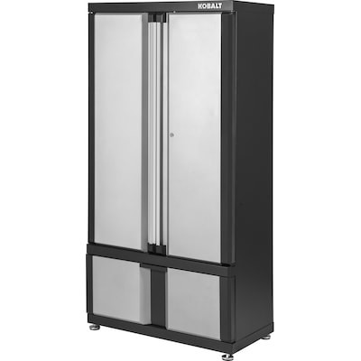 Click for more info about Kobalt  36-in W x 72-in H x 18.5-in D Steel Freestanding Garage Cabinet