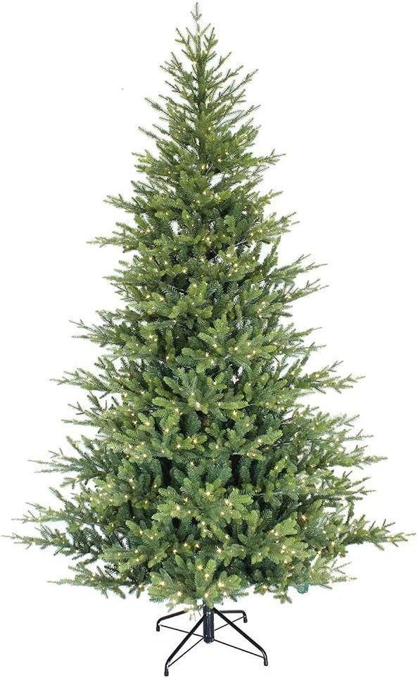 Puleo International 7.5 Foot ft Pre Alberta Spruce Artificial Christmas Tree with Sure-Lit Pole | Amazon (US)