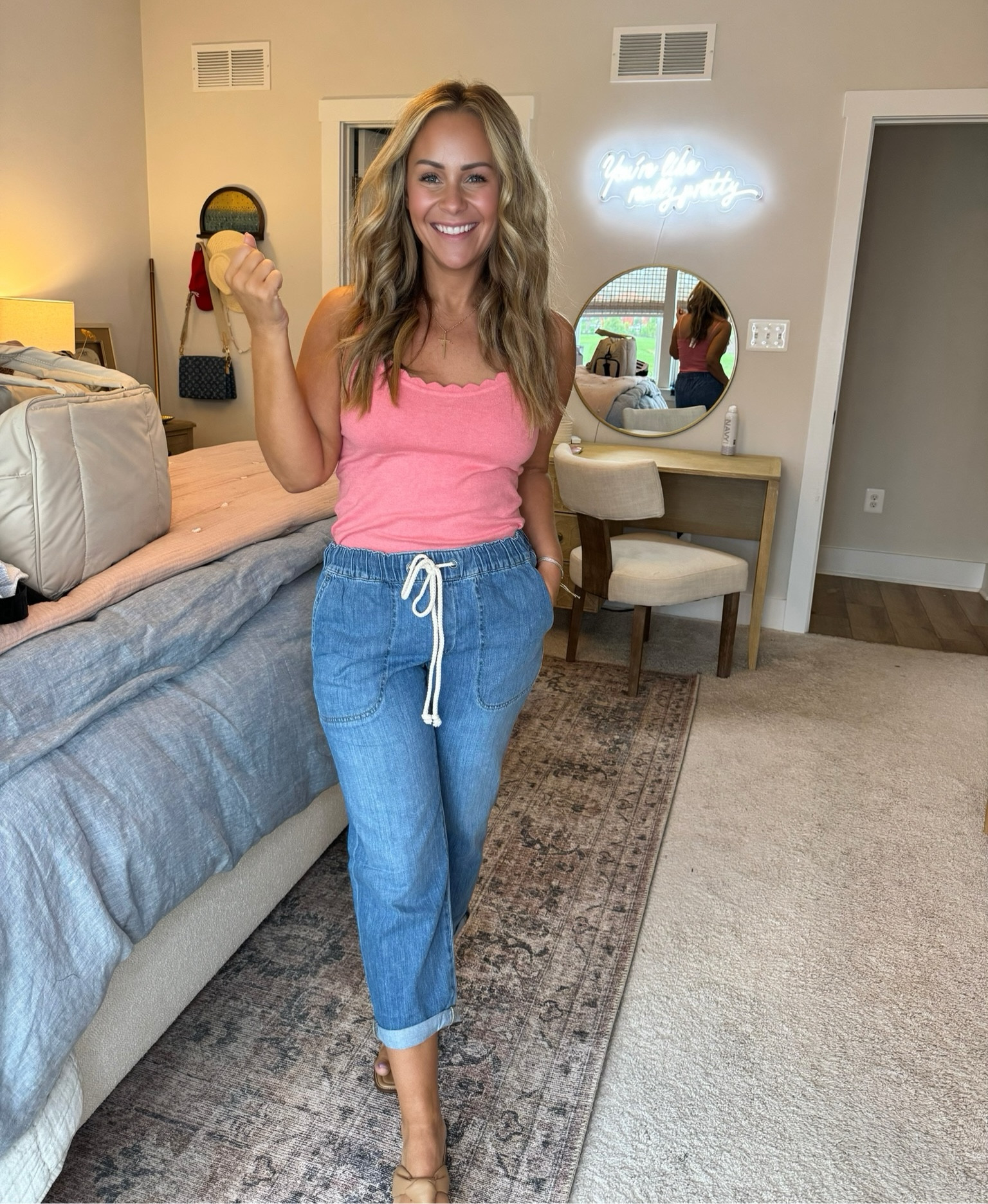 Easy summer outfit from J Crew Factory! 

Wearing a 28 petite in denim and a Medium tank! 

#LTKStyleTip #LTKSaleAlert #LTKFindsUnder100