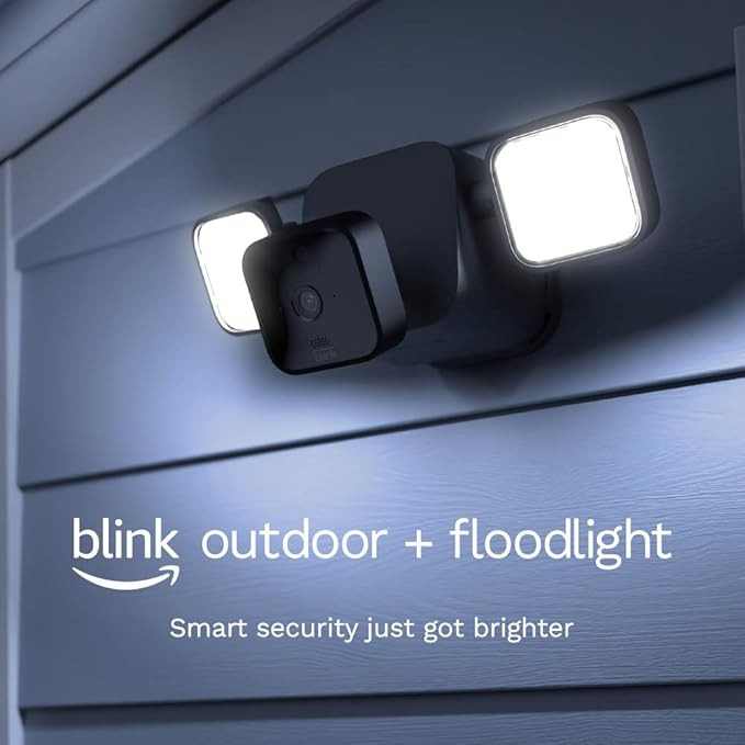 Blink Floodlight camera - Wireless smart security Outdoor camera (3rd Gen) + LED mount, two-year ... | Amazon (US)