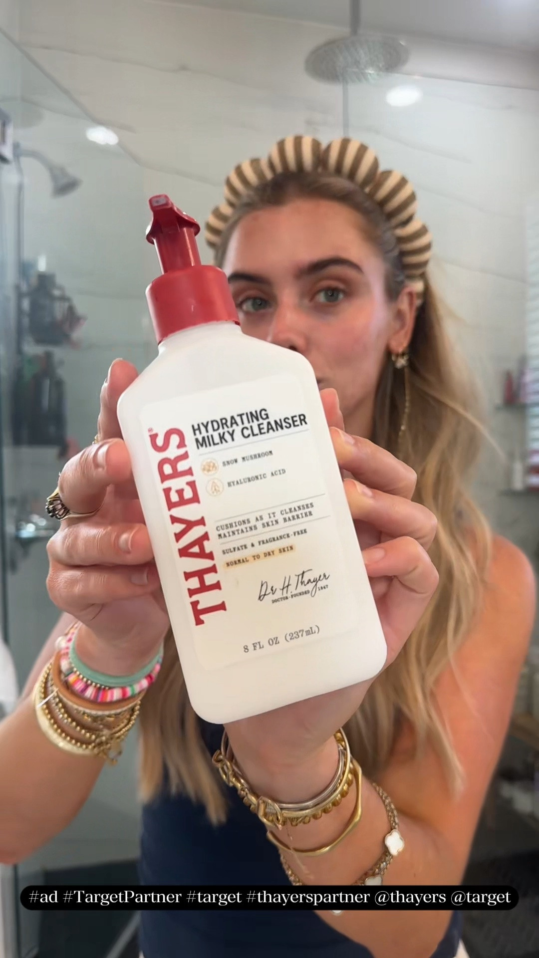 #Ad #TargetPartner in case no one has told you, your skincare 100% affects your makeup especially if you’re looking for glowy hydrated makeup like me 🤭 my milky skincare favorites @Thayers Hydrating Milky Cleanser paired with the Milky Toner from @Target  this duo has been part of my rotation for years now and it creates the perfect base under makeup on my sensitive, acne prone, and dry skin. 🥹

Thayers Hydrating Milky Cleanser helps skin feel immediately hydrated and soothed while removing makeup, dirt, oil and impurities. This gentle, milky face cleanser formula, blended with snow mushroom and hyaluronic acid cushions while cleansing to avoid disrupting the skin barrier, leaving skin texture feeling smoother after 1 use. | Thayers Hydrating Milky Toner is your one step prep for better looking bare skin. It delivers 48 hours of hydration to cushion, smooth, and prep skin. This gentle, creamy, and hydrating formula, blended with snow mushroom, hyaluronic acid, and elderflower water, soaks into skin, hydrating all day and boosting moisture levels by 35%. There are countless ways to use this skin care toner from head to toe; Thayers toner soothes skin after shaving and waxing, preps skin for makeup, cleanses nails pre-manicure, and calms irritation from sunburns, bug bits, and fresh tattoos.


#Target #Thayerspartner #skincare #acneskincare #skincarehack #skincareroutine

#LTKgrwm #LTKselfcare #LTKBeauty