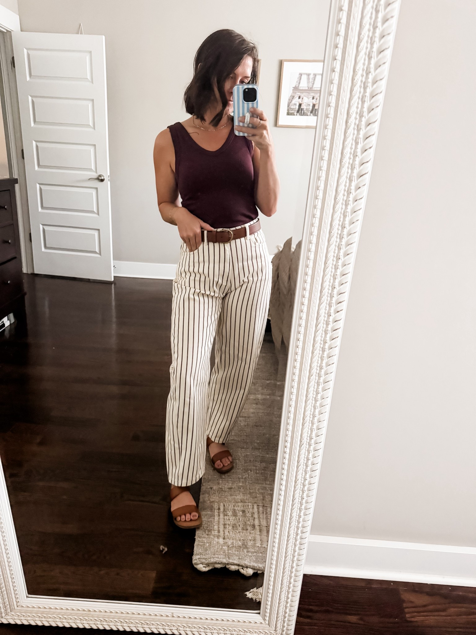 pants : xs
belt : small
tank : mediumm