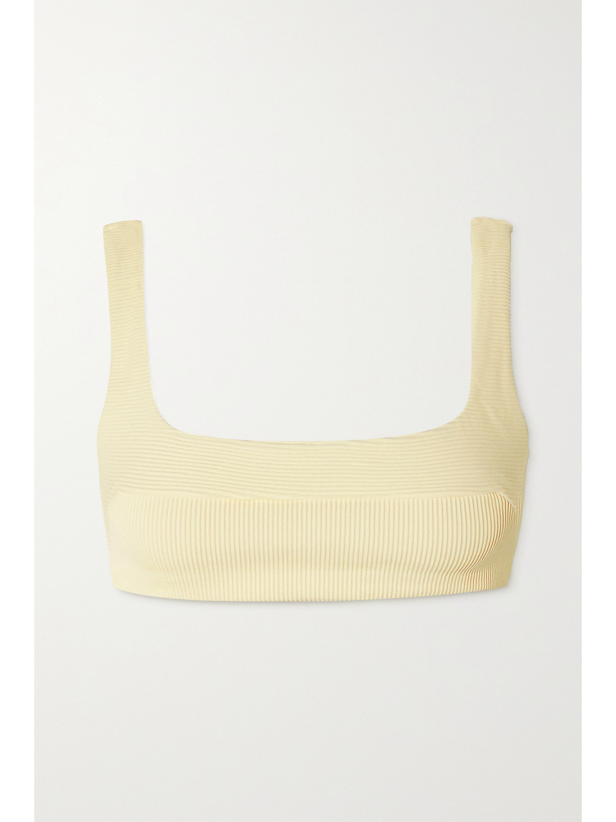 Haight - Gabi Ribbed Bikini Top - White | NET-A-PORTER (US)