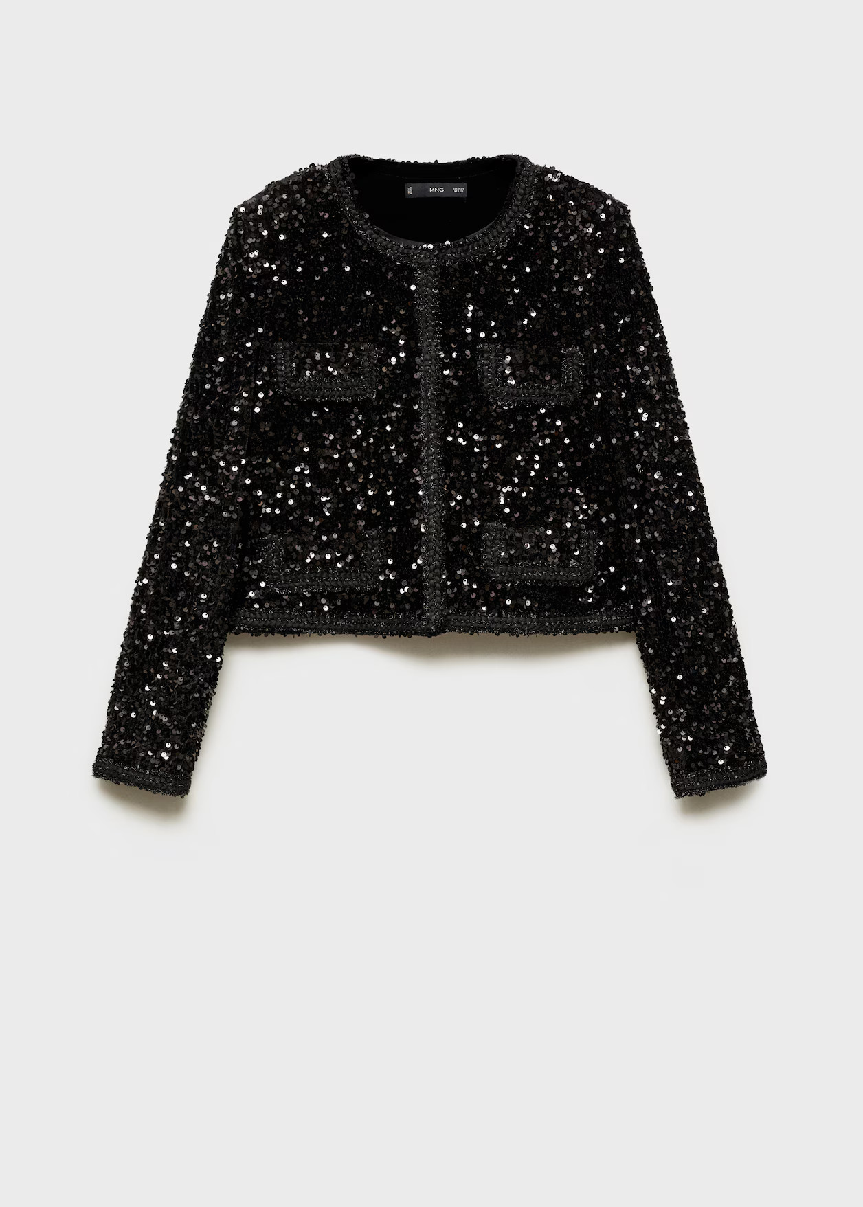 Sequin jacket with pockets - Women | MANGO United Kingdom | MANGO (UK)